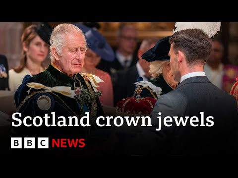 King Charles receives Scottish crown jewels – BBC News
