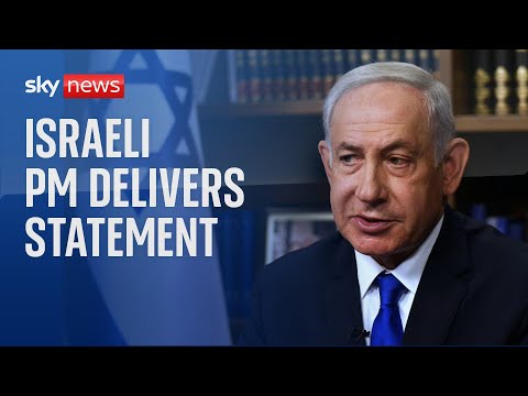 Israeli Prime Minister Benjamin Netanyahu delivers statement