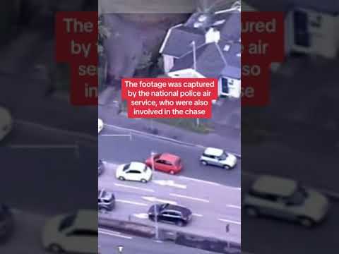 Stolen car driven wrong way during chase