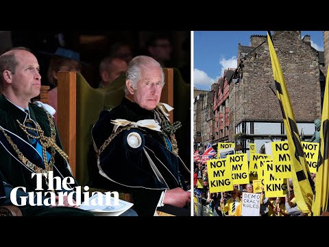 King Charles concludes Scottish coronation in day marked by protests