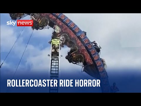 Don’t look down! Rollercoaster riders stuck upside down for three hours