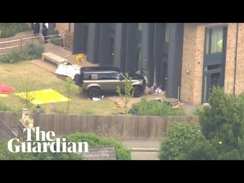 Wimbledon school crash: aftermath of Land Rover hitting a primary school in south London