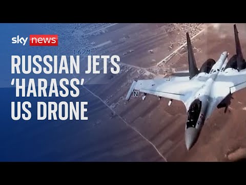 Russian fighter jets ‘harass’ US drones over Syria