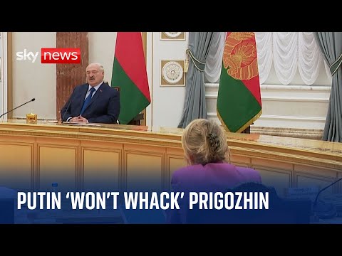 Belarus president tells Sky News Putin ‘won’t whack’ Wagner boss