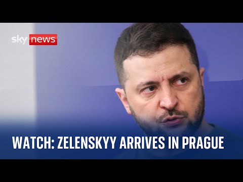 President Zelenskyy arrives in Prague