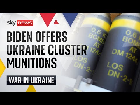 Ukraine news: Rishi Sunak confirms UK opposition to cluster munitions