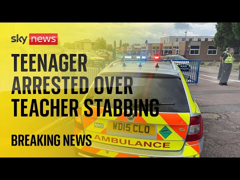 England: Teenager arrested after reports teacher stabbed by pupil