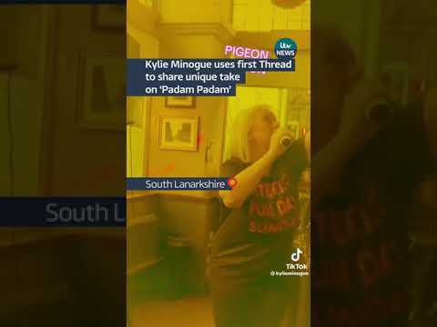 Kylie Minogue uses first Thread to share unique take on ‘Padam Padam’ #itvnews #padampadam #kylie
