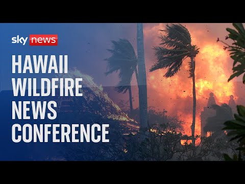 Hawaiian leaders provide an update on deadly wildfire tearing through island of Maui