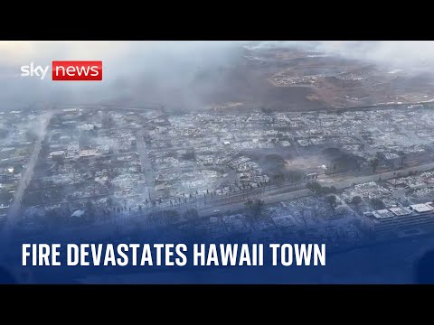 Hawaii wildfires: ‘We were totally shocked by what we saw’ – helicopter operator
