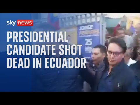 Ecuadorian presidential candidate shot dead at rally