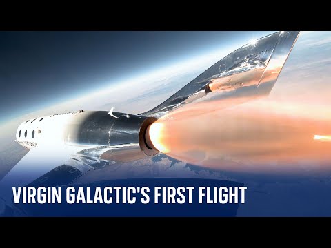 Virgin Galactic’s first space tourism flight launches