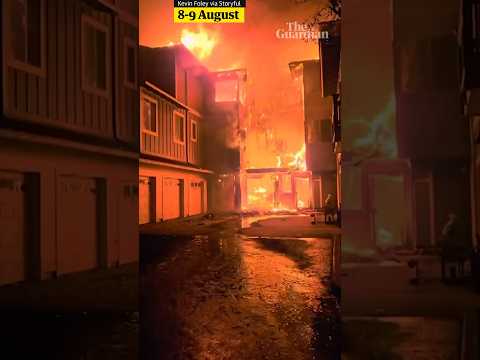 Houses in Hawaii’s Lahaina burnt to the ground