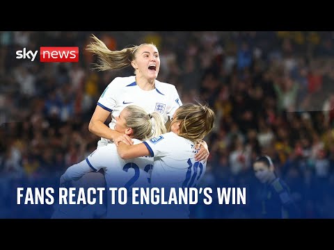 Women’s World Cup: Fans react to England’s quarter-final win against Colombia