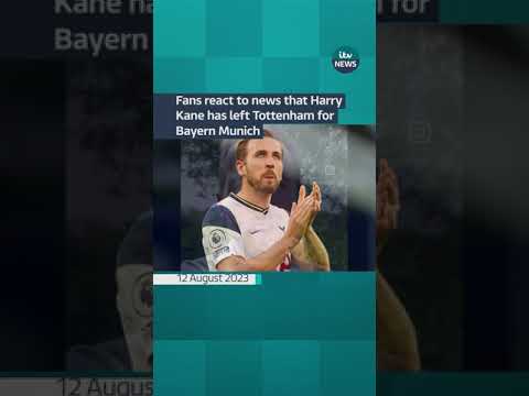 Fans react to news that Harry Kane has left Tottenham for Bayern Munich #itvnews #spurs #football
