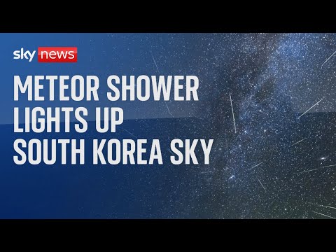 Watch live: Perseid meteor shower lights up South Korea Sky