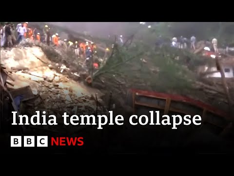 Nine dead in India temple collapse due to heavy rain – BBC News
