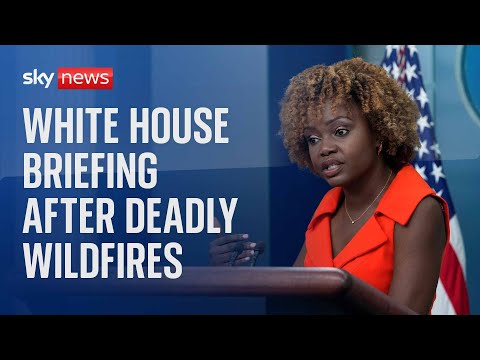 Watch live: White House briefing after deadly wildfires in Hawaii