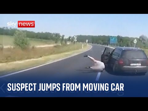 Suspected human smuggler leaps from car while he’s driving