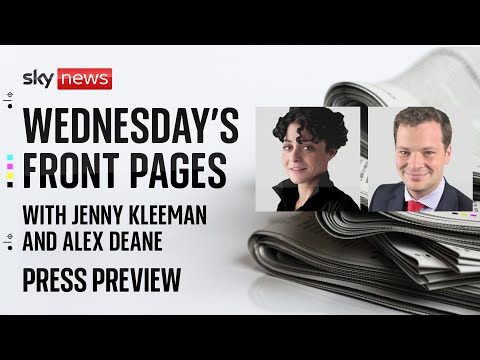 Press Preview: A look at the headlines making Wednesday’s papers