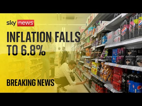Inflation falls sharply in July ONS says