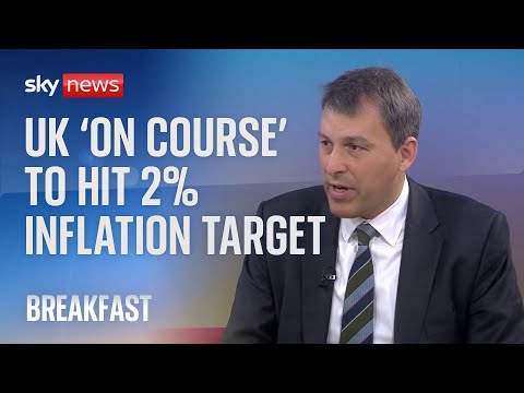 UK ‘on course to hit inflation target’ minister claims