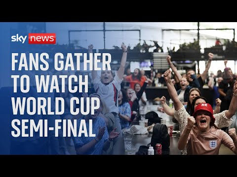 Watch live: Fans gather to watch Women’s World Cup semi-final