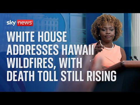 Watch live: White House briefing on Hawaii wildfire recovery efforts