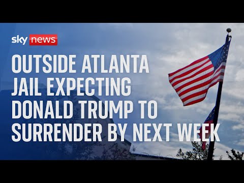 Watch live: Outside Atlanta jail where Donald Trump and co-defendants are expected to be booked