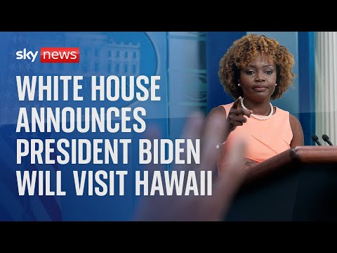 White House briefing on Hawaii wildfire recovery efforts
