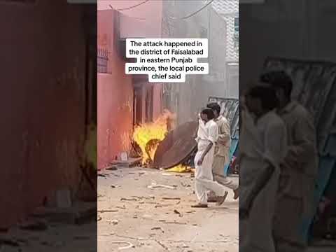Church cross toppled in mob attack