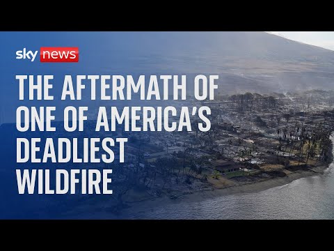 Hawaiian town of Lahaina left devastated by deadly wildfires