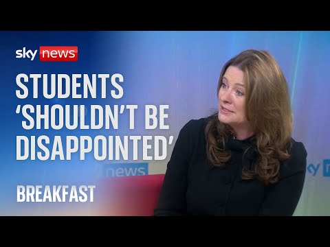 A-level results: Students ‘shouldn’t be disappointed’ – Gillian Keegan