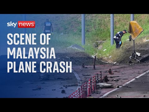 Watch live: Scene of Malaysia plane crash