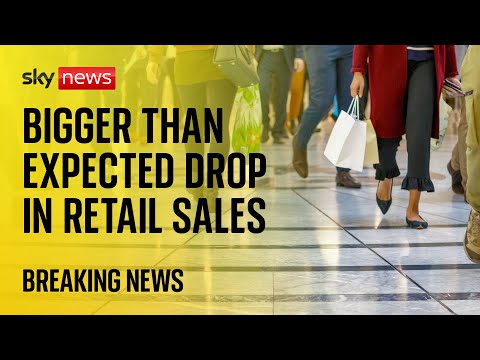 Big fall in retail sales in July after wet weather