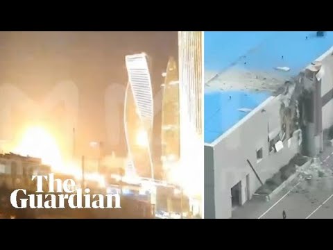 Ukrainian drone smashes into Moscow building, causing explosion