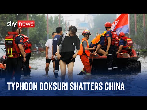 China floods: Several people killed and dozens missing after Typhoon Doksuri