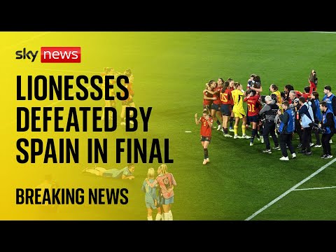 Women’s World Cup: Lionesses miss out on final glory after defeat to Spain