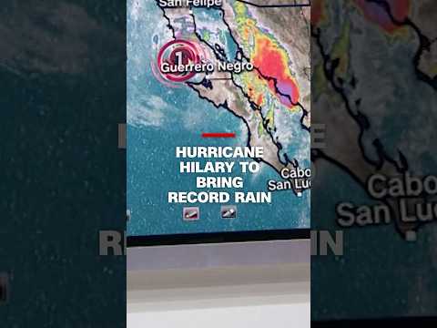Hurricane Hilary could bring record rainfall #cnn #shorts #hurricanehilary