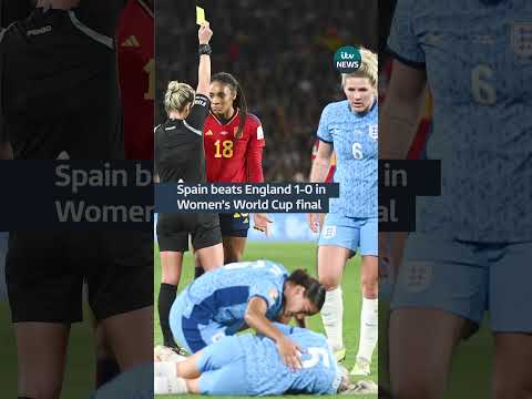 Spain beats England 1-0 in Women’s World Cup final #football #worldcup #england #lionesses #spain