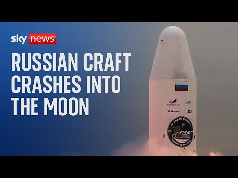 Russia’s Luna-25 spacecraft crashes into moon