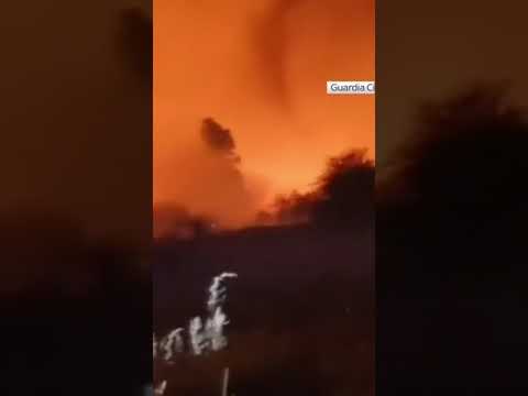 Spanish authorities evacuated residents and animals from towns and villages in Tenerife