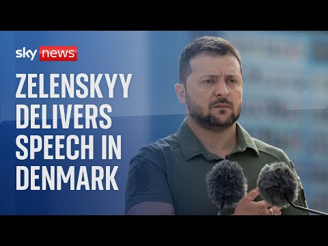 Watch live: Zelenskyy delivers speech in Denmark