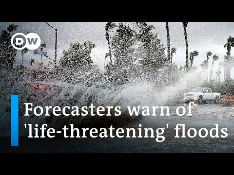 Rain from Tropical Storm Hilary lashes California | DW News