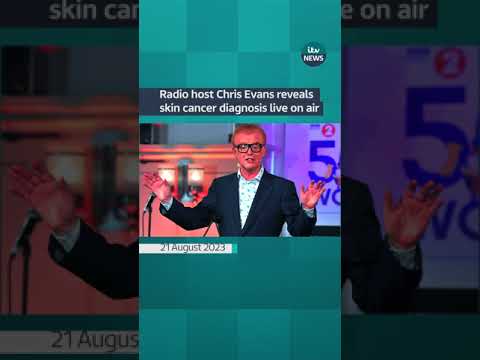 Radio host Chris Evans reveals skin cancer diagnosis live on air #itvnews #news #uk