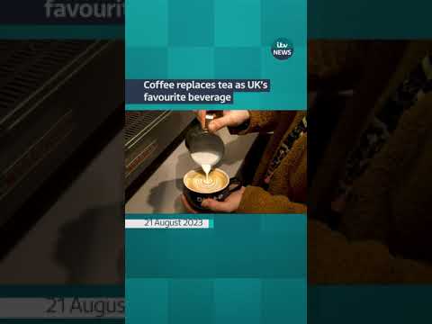 Coffee replaces tea as the UK’s favourite beverage ☕ #ITVnews #UK