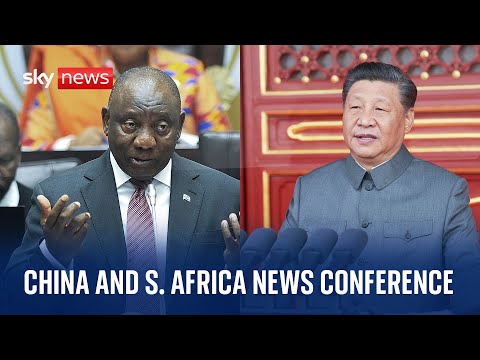 Watch live: Chinese President Xi Jinping holds news conference with South African president