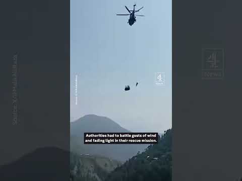 At least 2 out of 8 rescued from stranded Pakistan cable car