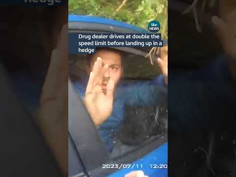 Drug dealer busted by a bush #itvnews #news #crime #police