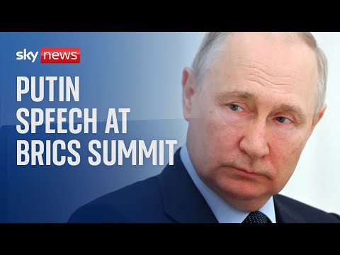 Putin delivers speech at BRICS summit in South Africa